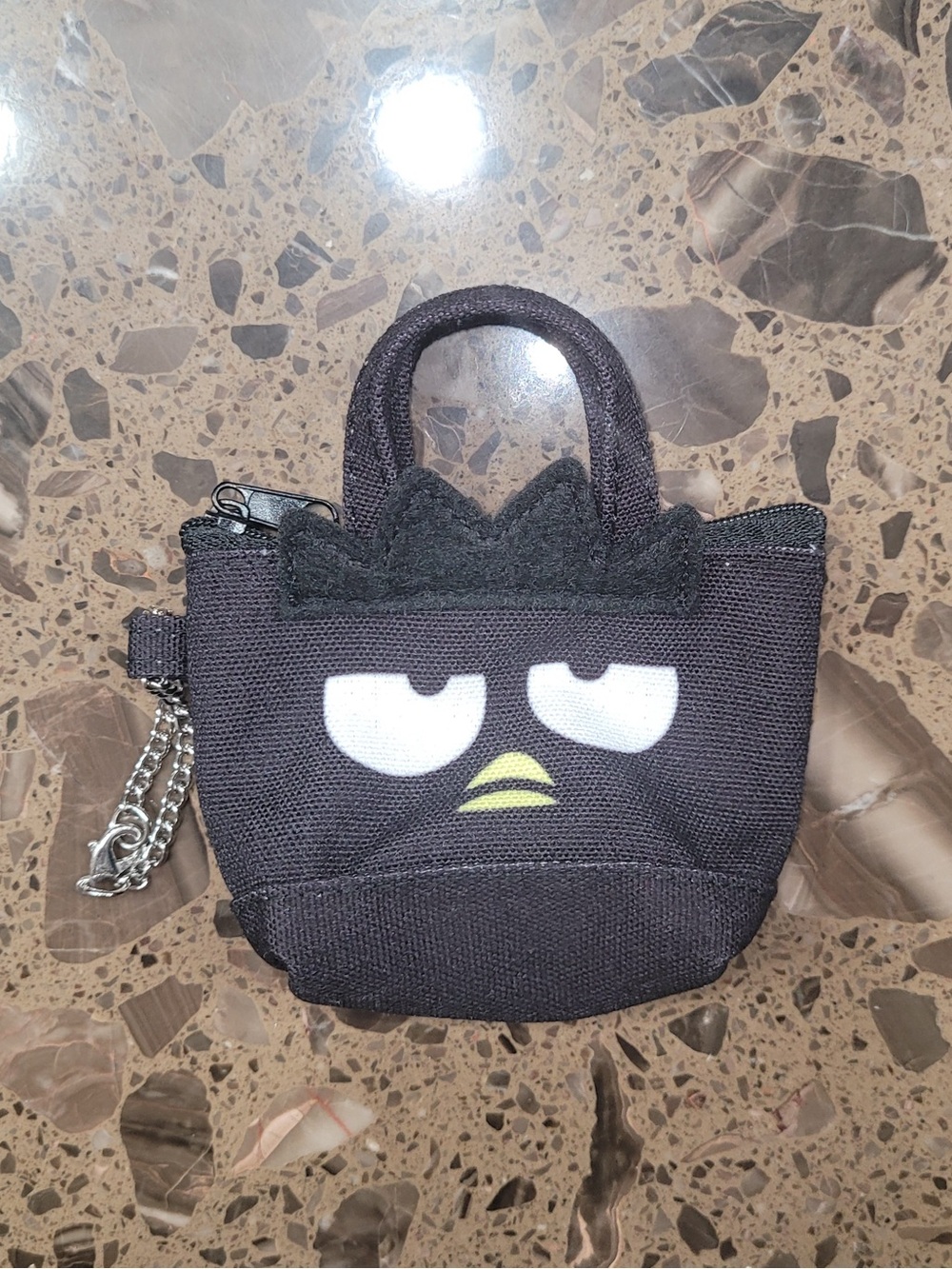 Sanrio Badtz-Maru Black Mini Tote Coin Purse
